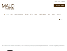 Tablet Screenshot of maudinteriors.com